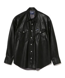 Wrangler（ラングラー）の「Wrangler / Synthetic Leather 127MW Oversize Shirt（シャツ/ブラウス・メンズ）」