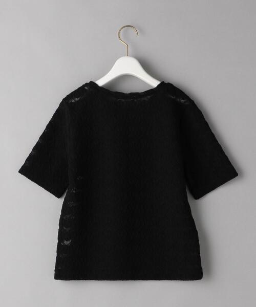 BEAUTY&YOUTH UNITED ARROWS（ビューティーアンドユースユナイテッドアローズ）の「BY ラッセルレースクルーネックショートスリーブ◆（Tシャツ/カットソー・レディース・ブラック/オフホワイト・FREE）」の11枚目の写真