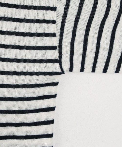 fd style（エフディ スタイル）の「【Chuzchuz】ボタンポイントボーダーニット（ニット/セーター・レディース・ブルー系その他/グリーン/アイボリー/ピンク・FREE）」の8枚目の写真