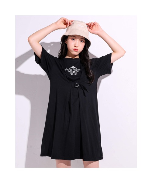 Ziddy ウエストマーク ロゴ Tシャツ ワンピース 130 160cm ワンピース Rad Custom ラッドカスタム のファッション通販 Zozotown