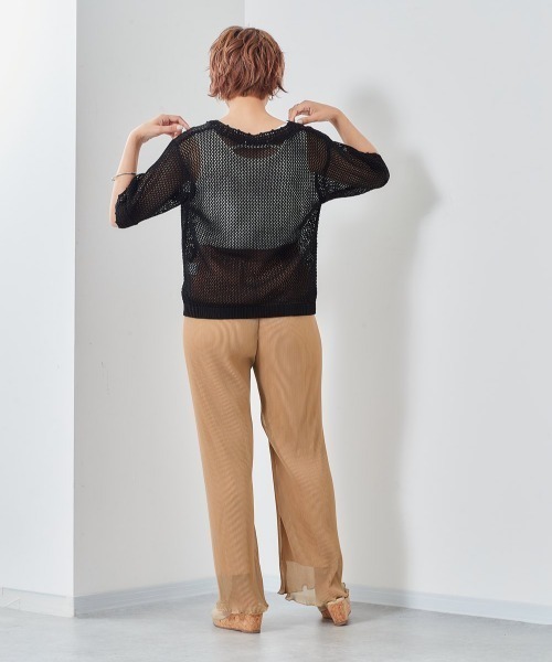 cepo(セポ)の「シアープリーツパンツ(その他パンツ・レディース・オレンジ/ラベンダー/ブラック・M)」の8枚目の写真
