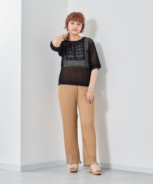 cepo(セポ)の「シアープリーツパンツ(その他パンツ・レディース・オレンジ/ラベンダー/ブラック・M)」の17枚目の写真