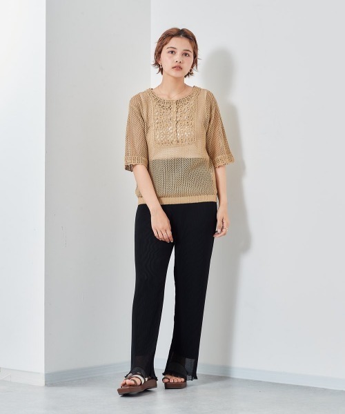 cepo(セポ)の「シアープリーツパンツ(その他パンツ・レディース・オレンジ/ラベンダー/ブラック・M)」の18枚目の写真