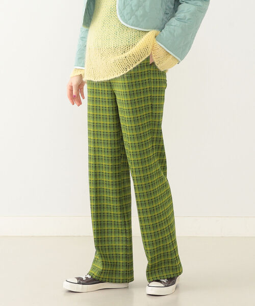 BEAMS BOY(ビームスボーイ)の「BEAMS BOY / ポリエステル ジャカード イージー スラックス(その他パンツ・レディース・サックスブルー/グリーン・ONE SIZE)」の5枚目の写真