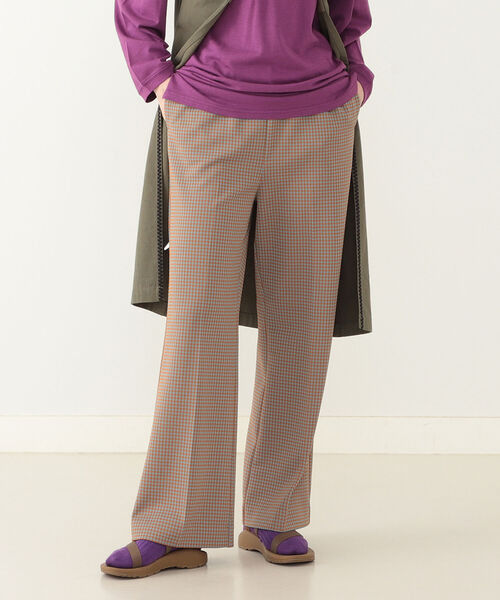 BEAMS BOY(ビームスボーイ)の「BEAMS BOY / ポリエステル ジャカード イージー スラックス(その他パンツ・レディース・サックスブルー/グリーン・ONE SIZE)」の13枚目の写真