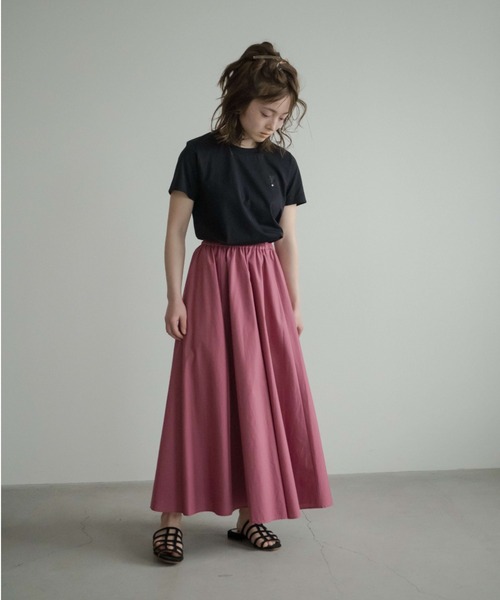 kaene（カエン）の「コットンサーキュラースカート【daily collection】（スカート・レディース・カーキ/ミント/ピンク系その他・2/1）」の3枚目の写真