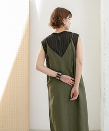 KBF | 【WEB限定】ノースリーブSETキャミワンピース(ワンピース)