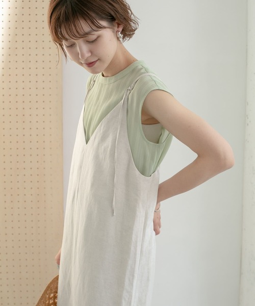 KBF（ケイビーエフ）の「ノースリーブSETキャミワンピース（ワンピース・レディース・ホワイト系その他/グリーン系その他/ブルー系その他・ONE）」の18枚目の写真