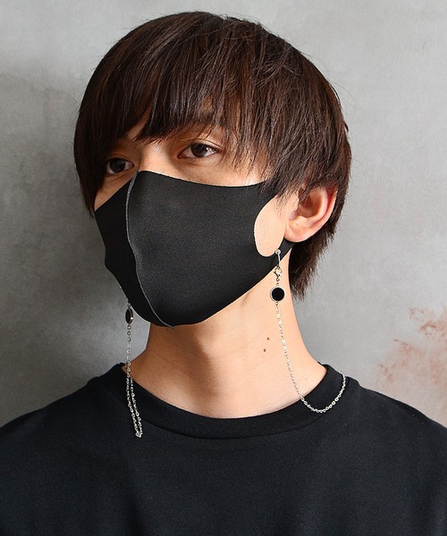 MinoriTY（マイノリティ）の「【MinoriTY】ラウンドストーンマスクチェーン メンズ ユニセックス オニキス シェル（ネックレス・メンズ・その他/その他1・FREE）」の4枚目の写真