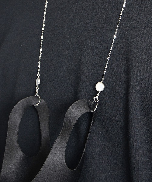 MinoriTY（マイノリティ）の「【MinoriTY】ラウンドストーンマスクチェーン メンズ ユニセックス オニキス シェル（ネックレス・メンズ・その他/その他1・FREE）」の5枚目の写真