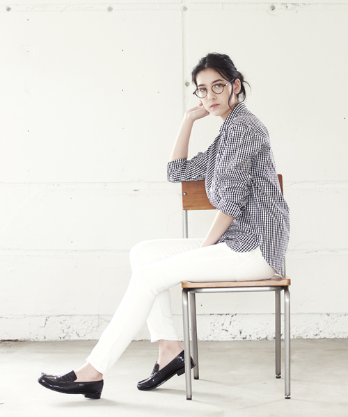 DAILY STANDARD by SANDINISTA(デイリースタンダードバイサンディニスタ)の「Standard Gingham Check B.D. Shirt / スタンダードギンガムチェックボタンダウンシャツ(シャツ/ブラウス・メンズ・ブラック/バーガンディー/ネイビー・SMALL/LARGE/MEDIUM)」の8枚目の写真