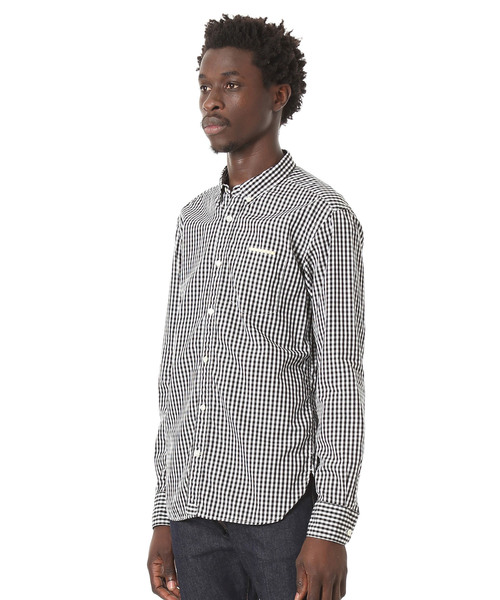 DAILY STANDARD by SANDINISTA(デイリースタンダードバイサンディニスタ)の「Standard Gingham Check B.D. Shirt / スタンダードギンガムチェックボタンダウンシャツ(シャツ/ブラウス・メンズ・ブラック/バーガンディー/ネイビー・SMALL/LARGE/MEDIUM)」の21枚目の写真