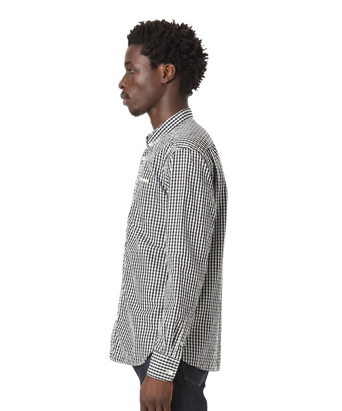 DAILY STANDARD by SANDINISTA(デイリースタンダードバイサンディニスタ)の「Standard Gingham Check B.D. Shirt / スタンダードギンガムチェックボタンダウンシャツ(シャツ/ブラウス・メンズ・ブラック/バーガンディー/ネイビー・SMALL/LARGE/MEDIUM)」の22枚目の写真