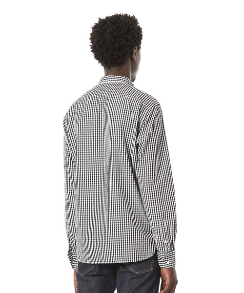 DAILY STANDARD by SANDINISTA(デイリースタンダードバイサンディニスタ)の「Standard Gingham Check B.D. Shirt / スタンダードギンガムチェックボタンダウンシャツ(シャツ/ブラウス・メンズ・ブラック/バーガンディー/ネイビー・SMALL/LARGE/MEDIUM)」の15枚目の写真