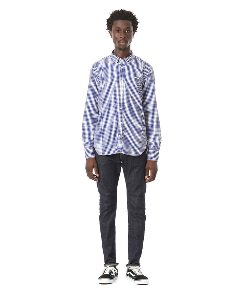 DAILY STANDARD by SANDINISTA(デイリースタンダードバイサンディニスタ)の「Standard Gingham Check B.D. Shirt / スタンダードギンガムチェックボタンダウンシャツ(シャツ/ブラウス・メンズ・ブラック/バーガンディー/ネイビー・SMALL/LARGE/MEDIUM)」の16枚目の写真