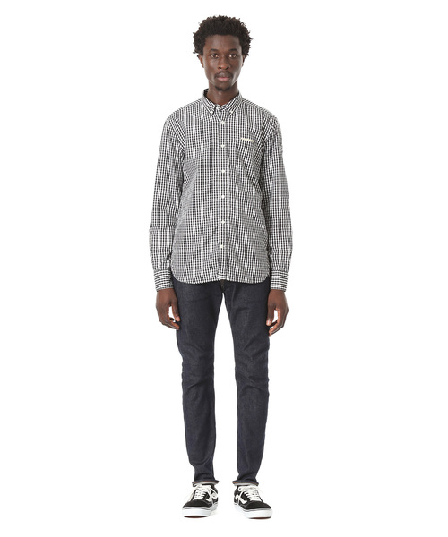 DAILY STANDARD by SANDINISTA(デイリースタンダードバイサンディニスタ)の「Standard Gingham Check B.D. Shirt / スタンダードギンガムチェックボタンダウンシャツ(シャツ/ブラウス・メンズ・ブラック/バーガンディー/ネイビー・SMALL/LARGE/MEDIUM)」の17枚目の写真