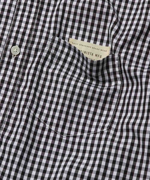 DAILY STANDARD by SANDINISTA(デイリースタンダードバイサンディニスタ)の「Standard Gingham Check B.D. Shirt / スタンダードギンガムチェックボタンダウンシャツ(シャツ/ブラウス・メンズ・ブラック/バーガンディー/ネイビー・SMALL/LARGE/MEDIUM)」の14枚目の写真