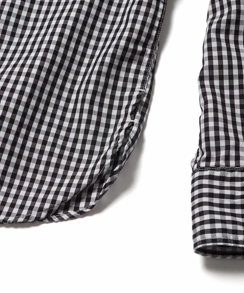 DAILY STANDARD by SANDINISTA(デイリースタンダードバイサンディニスタ)の「Standard Gingham Check B.D. Shirt / スタンダードギンガムチェックボタンダウンシャツ(シャツ/ブラウス・メンズ・ブラック/バーガンディー/ネイビー・SMALL/LARGE/MEDIUM)」の5枚目の写真