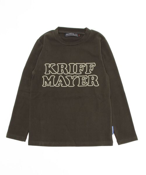 KRIFF MAYER Kid's Collection（クリフメイヤーキッズコレクション）の「もちのびロゴTEE（Tシャツ/カットソー・キッズ・ベージュ/カーキ/ナチュラル/チャコール・130/150/170/120/140/160）」の4枚目の写真