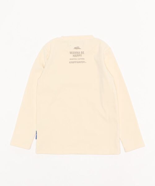 KRIFF MAYER Kid's Collection（クリフメイヤーキッズコレクション）の「もちのびロゴTEE（Tシャツ/カットソー・キッズ・ベージュ/カーキ/ナチュラル/チャコール・130/150/170/120/140/160）」の5枚目の写真