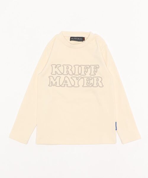 KRIFF MAYER Kid's Collection（クリフメイヤーキッズコレクション）の「もちのびロゴTEE（Tシャツ/カットソー・キッズ・ベージュ/カーキ/ナチュラル/チャコール・130/150/170/120/140/160）」の16枚目の写真