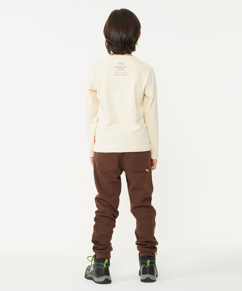 KRIFF MAYER Kid's Collection（クリフメイヤーキッズコレクション）の「もちのびロゴTEE（Tシャツ/カットソー・キッズ・ベージュ/カーキ/ナチュラル/チャコール・130/150/170/120/140/160）」の8枚目の写真