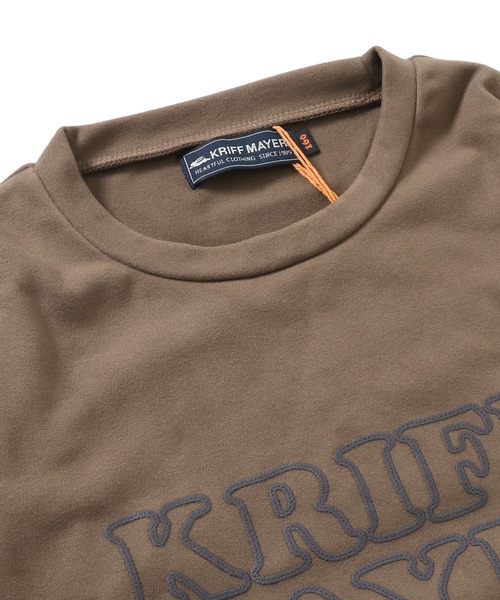 KRIFF MAYER Kid's Collection（クリフメイヤーキッズコレクション）の「もちのびロゴTEE（Tシャツ/カットソー・キッズ・ベージュ/カーキ/ナチュラル/チャコール・130/150/170/120/140/160）」の15枚目の写真