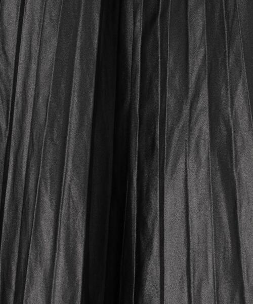 green label relaxing（グリーンレーベルリラクシング）の「チンツ プリーツ スカート（スカート・レディース・ブラック・38/36）」の9枚目の写真