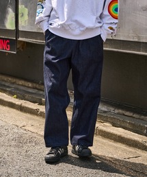 【PUBLUX/パブリュクス】デニムスケートワイドパンツ/チノパン