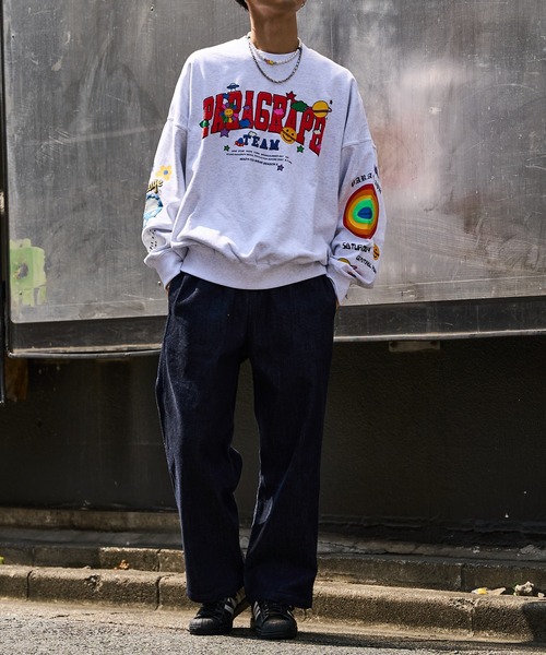 【PUBLUX/パブリュクス】デニムスケートワイドパンツ/チノパン（デニムパンツ）｜PUBLUX（パブリュクス）