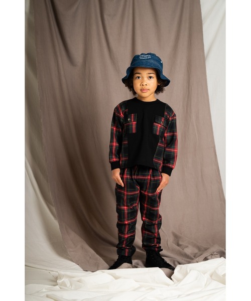 Wonder apartment（ワンダーアパートメント）の「タータンチェックパンツ（その他パンツ・キッズ・ブラック・130cm/110cm/100cm/120cm/90cm）」の7枚目の写真