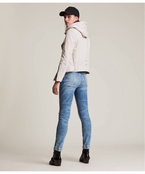 ALLSAINTS(オールセインツ)の「NARIA HOODIE BIKER | |NARIA フーディー バイカー(ライダースジャケット・レディース・オフホワイト・8/6/12/4/2/10)」の10枚目の写真