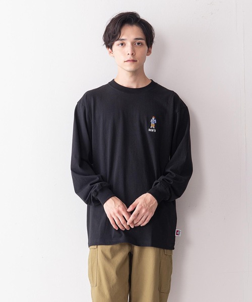 BEN DAVIS(ベンデイビス)の「【BEN DAVIS/ベンデイビス】ミニゴリラワンポイントエンブレムロンT(Tシャツ/カットソー・メンズ・ホワイト/グリーン/ブラック/ベージュ・MEDIUM/SMALL/LARGE/X-LARGE)」の19枚目の写真