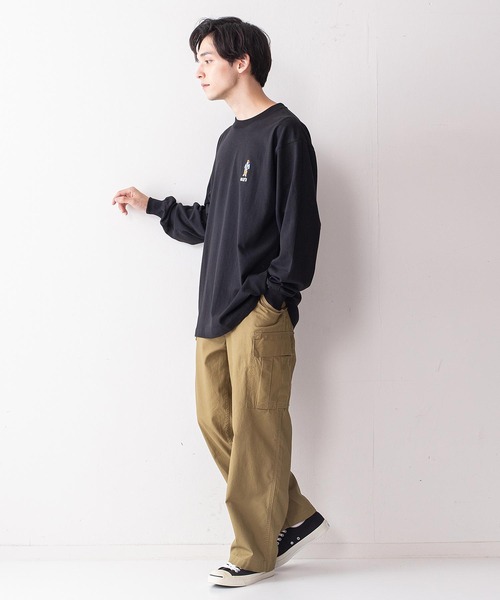 BEN DAVIS(ベンデイビス)の「【BEN DAVIS/ベンデイビス】ミニゴリラワンポイントエンブレムロンT(Tシャツ/カットソー・メンズ・ホワイト/グリーン/ブラック/ベージュ・MEDIUM/SMALL/LARGE/X-LARGE)」の16枚目の写真