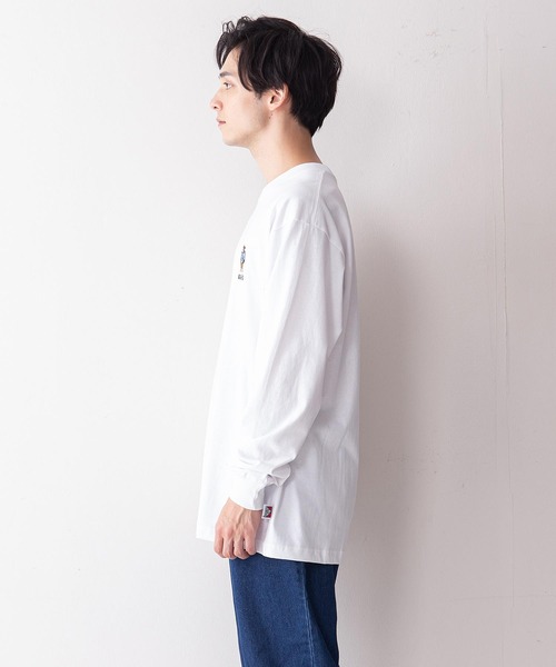 BEN DAVIS(ベンデイビス)の「【BEN DAVIS/ベンデイビス】ミニゴリラワンポイントエンブレムロンT(Tシャツ/カットソー・メンズ・ホワイト/グリーン/ブラック/ベージュ・MEDIUM/SMALL/LARGE/X-LARGE)」の8枚目の写真