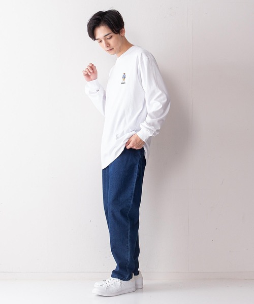 BEN DAVIS(ベンデイビス)の「【BEN DAVIS/ベンデイビス】ミニゴリラワンポイントエンブレムロンT(Tシャツ/カットソー・メンズ・ホワイト/グリーン/ブラック/ベージュ・MEDIUM/SMALL/LARGE/X-LARGE)」の18枚目の写真