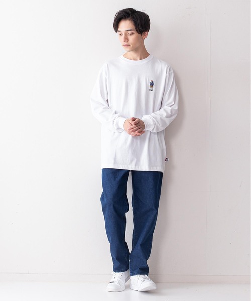 BEN DAVIS(ベンデイビス)の「【BEN DAVIS/ベンデイビス】ミニゴリラワンポイントエンブレムロンT(Tシャツ/カットソー・メンズ・ホワイト/グリーン/ブラック/ベージュ・MEDIUM/SMALL/LARGE/X-LARGE)」の11枚目の写真