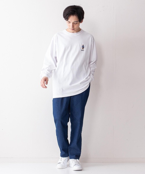 BEN DAVIS(ベンデイビス)の「【BEN DAVIS/ベンデイビス】ミニゴリラワンポイントエンブレムロンT(Tシャツ/カットソー・メンズ・ホワイト/グリーン/ブラック/ベージュ・MEDIUM/SMALL/LARGE/X-LARGE)」の15枚目の写真