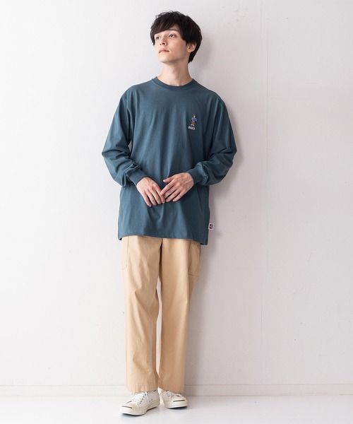 BEN DAVIS(ベンデイビス)の「【BEN DAVIS/ベンデイビス】ミニゴリラワンポイントエンブレムロンT(Tシャツ/カットソー・メンズ・ホワイト/グリーン/ブラック/ベージュ・MEDIUM/SMALL/LARGE/X-LARGE)」の17枚目の写真