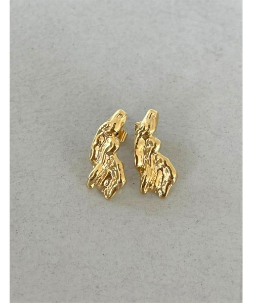 mou(モウ)の「【Na.moda】Gold bumpy long pearl pierce(ピアス(両耳用)・レディース・ゴールド・FREE)」の8枚目の写真