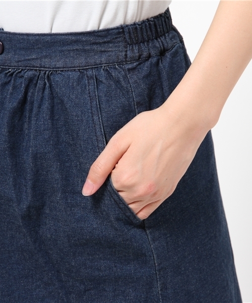 WEGO(ウィゴー)の「WEGO/デニムガウチョパンツ(デニムパンツ・レディース・インディゴブルー/ダークインディゴブルー・FREE)」の8枚目の写真