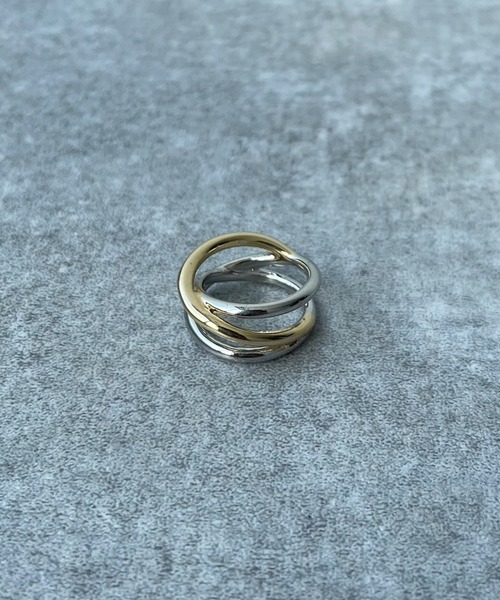 PAGEBOY(ページボーイ)の「MIXサークルリング(リング・レディース・グレイッシュベージュ・FREE)」の3枚目の写真