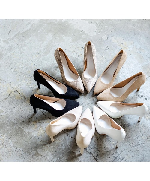 Julia Boutique（ジュリアブティック）の「ポインテッドトゥベーシックヒールパンプス/21510（パンプス・レディース・ブラック/ベージュ/アイボリー/パイソン/ホワイト系・LL/3L/S/M/L）」の18枚目の写真