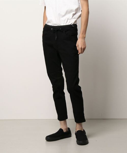 STYLEBLOCK(スタイルブロック)の「裏起毛ウエストRIB切替パンツ(その他パンツ・メンズ・ベージュ/C/ブラック/B/グリーン系その他・M/L)」の2枚目の写真