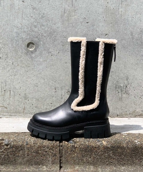 ASH（アッシュ）の「【LENNOX FUR】BL ロングムートンブーツ（ブーツ・レディース・ブラック・38/39/35/36/37）」の4枚目の写真