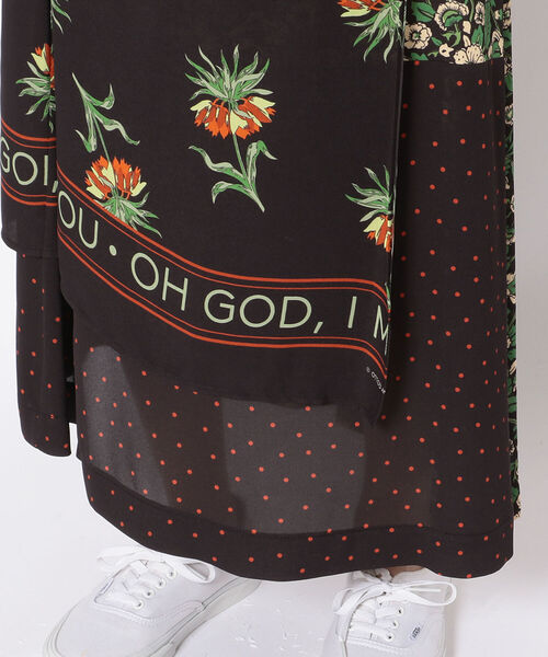 ottod'Ame（オットダム）の「ottod'Ame/オットダム/SKIRTS FLOWER（スカート・レディース・ブラック・42）」の6枚目の写真