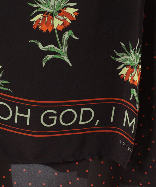 ottod'Ame（オットダム）の「ottod'Ame/オットダム/SKIRTS FLOWER（スカート・レディース・ブラック・42）」の7枚目の写真