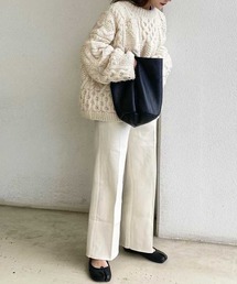 CEMONEMO | ミニマル ムートン トートバッグ(トートバッグ)