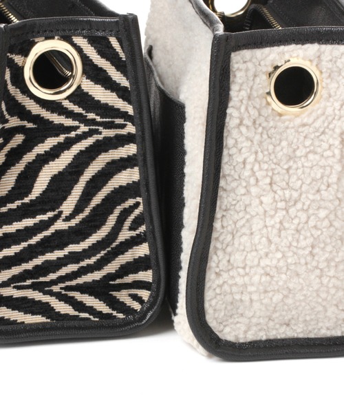 BARNYARDSTORM(バンヤードストーム)の「BARNYARDSTORM / レザーコンビコンプリショルダー(ショルダーバッグ・レディース・ホワイト/レオパード/ゼブラ・FREE)」の10枚目の写真