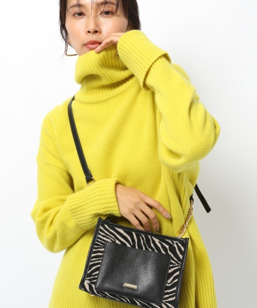 BARNYARDSTORM(バンヤードストーム)の「BARNYARDSTORM / レザーコンビコンプリショルダー(ショルダーバッグ・レディース・ホワイト/レオパード/ゼブラ・FREE)」の6枚目の写真